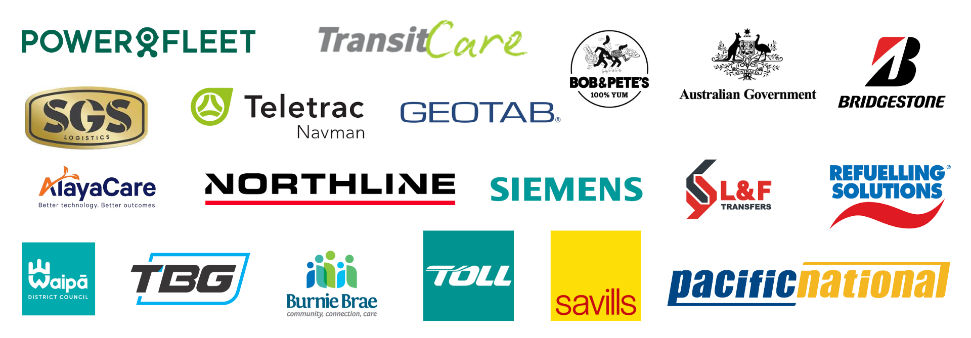 Transport client logos